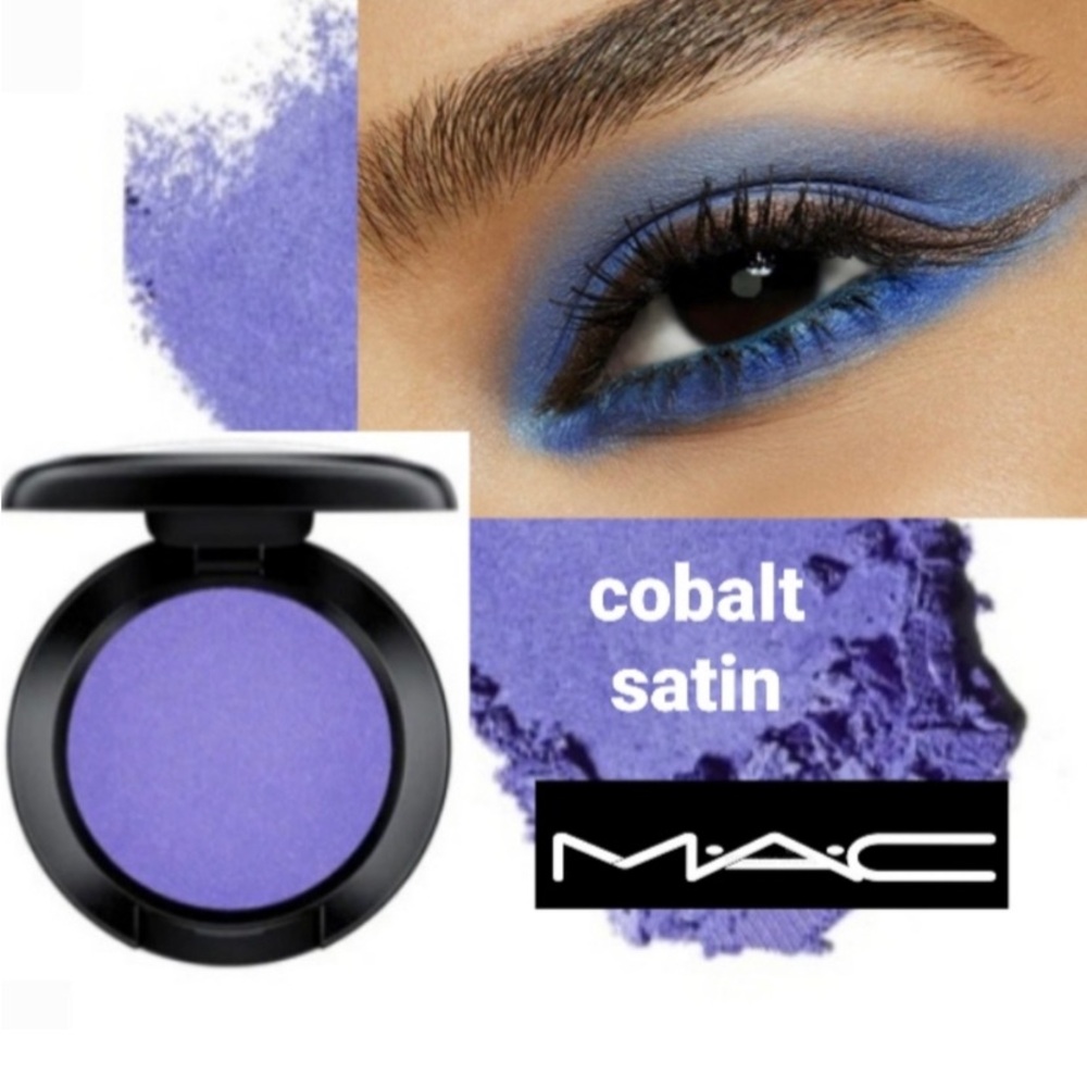 MAC Cosmetics Eyeshadow Duo in Vibrant Cobalt Satin and Marsh Satin - Picture 3 of 10